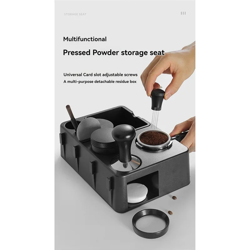 

INLIG-Espresso Tamping Station Organizer For 58Mm 54Mm 51Mm Epsresso Portafilter Coffee Tools Organzier Coffee Tamper Holder
