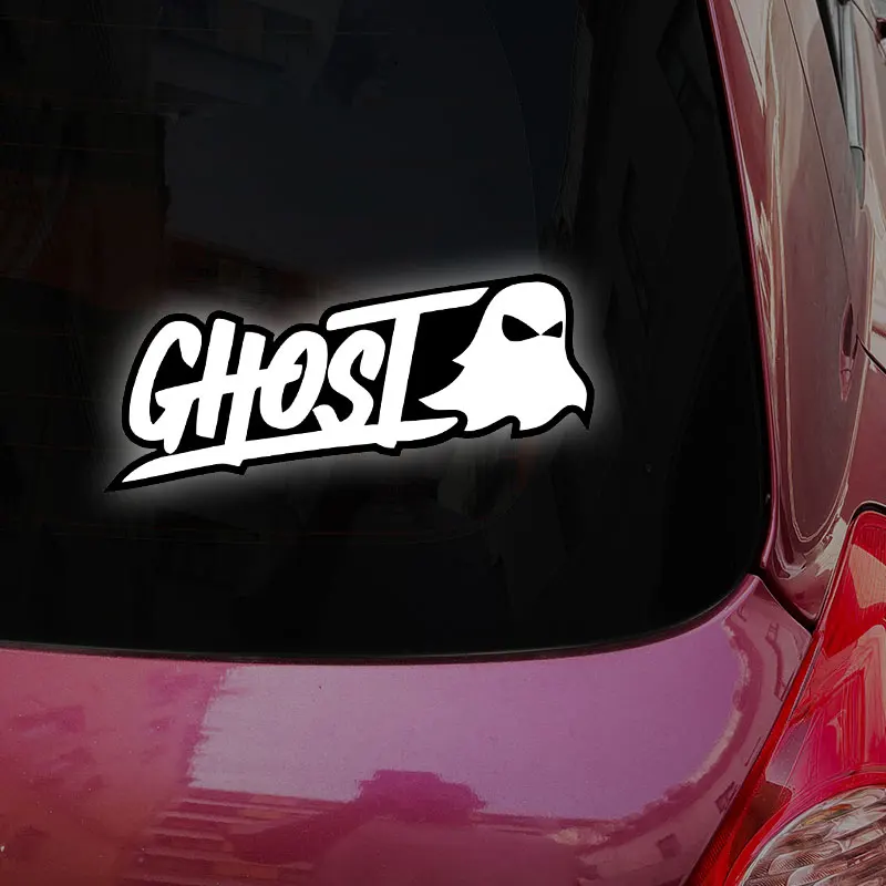 Autocollants réfléchissants fantôme moto, 1 pièce, pour bricolage, Scooter, fenêtre de voiture, pare-chocs, ordinateur portable, autocollants en vinyle amusants auto-adhésifs imperméables