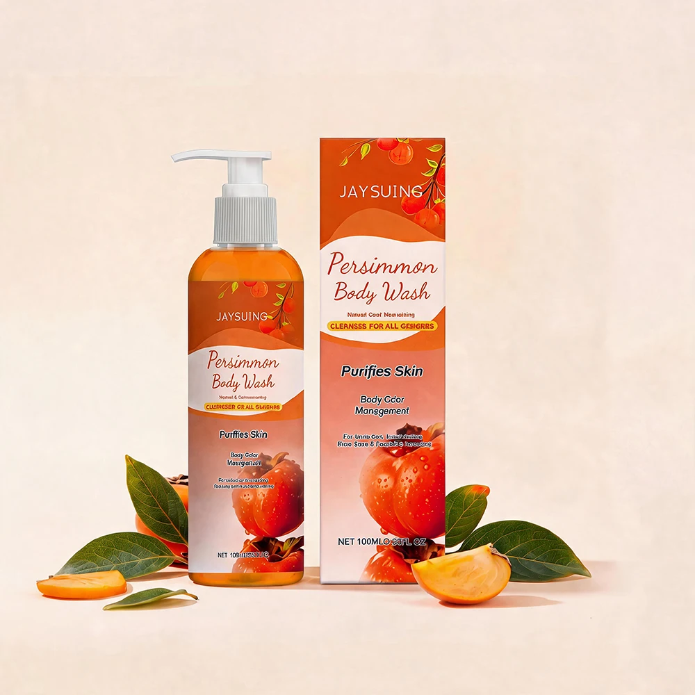 Persimmon Body Wash Fragrance Deep Cleansing Refreshing Smooth Skin Oil Control Daily Shower Gel Nourishing