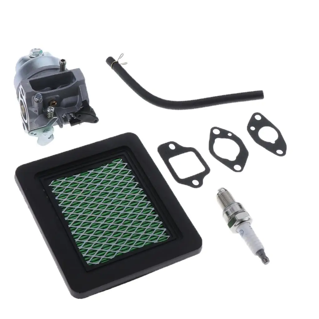 Set carburatore tosaerba/filtro aria/linea carburante/candela/guarnizione parti per motori GCV135 GCV160 5
