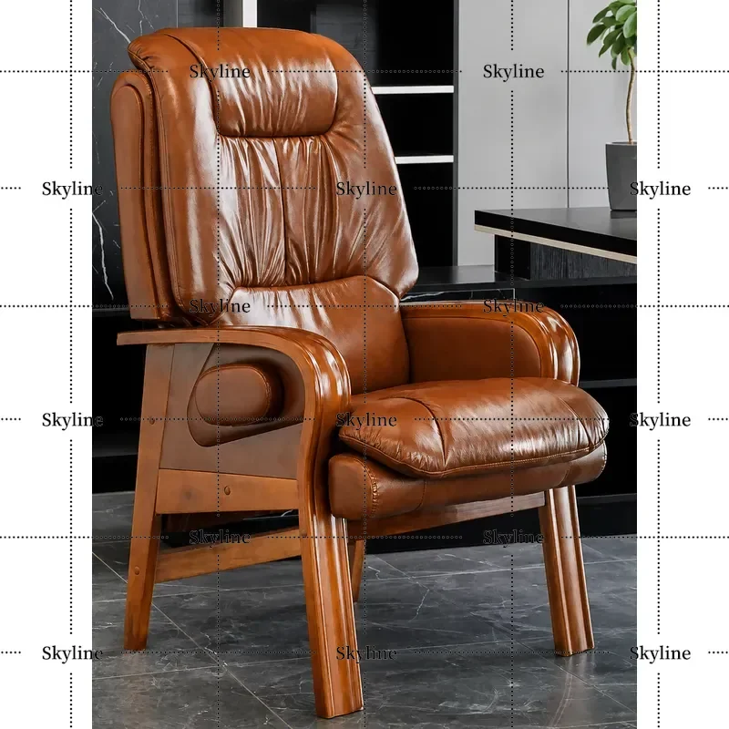 for Boss Chair Home Business Office Leather Reclining Ergonomic Desk Computer Dormitory Sedentary Comfortable