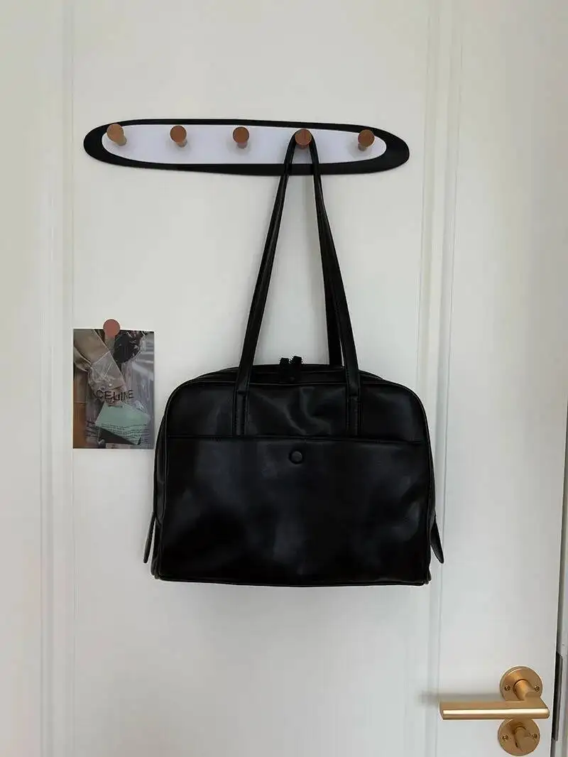 Bloom Retro Coffee Shoulder Bags Wallet Women Pu Leather Soft Bagutte Female Large Capacity Tote Bag Handbag Сумка Женская