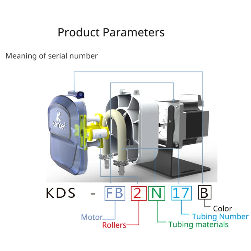 KDS 24v 900ml Mini Stepper Driven Detergent Hose Squeeze Peristaltic Pump for Dish Washing Facilities
