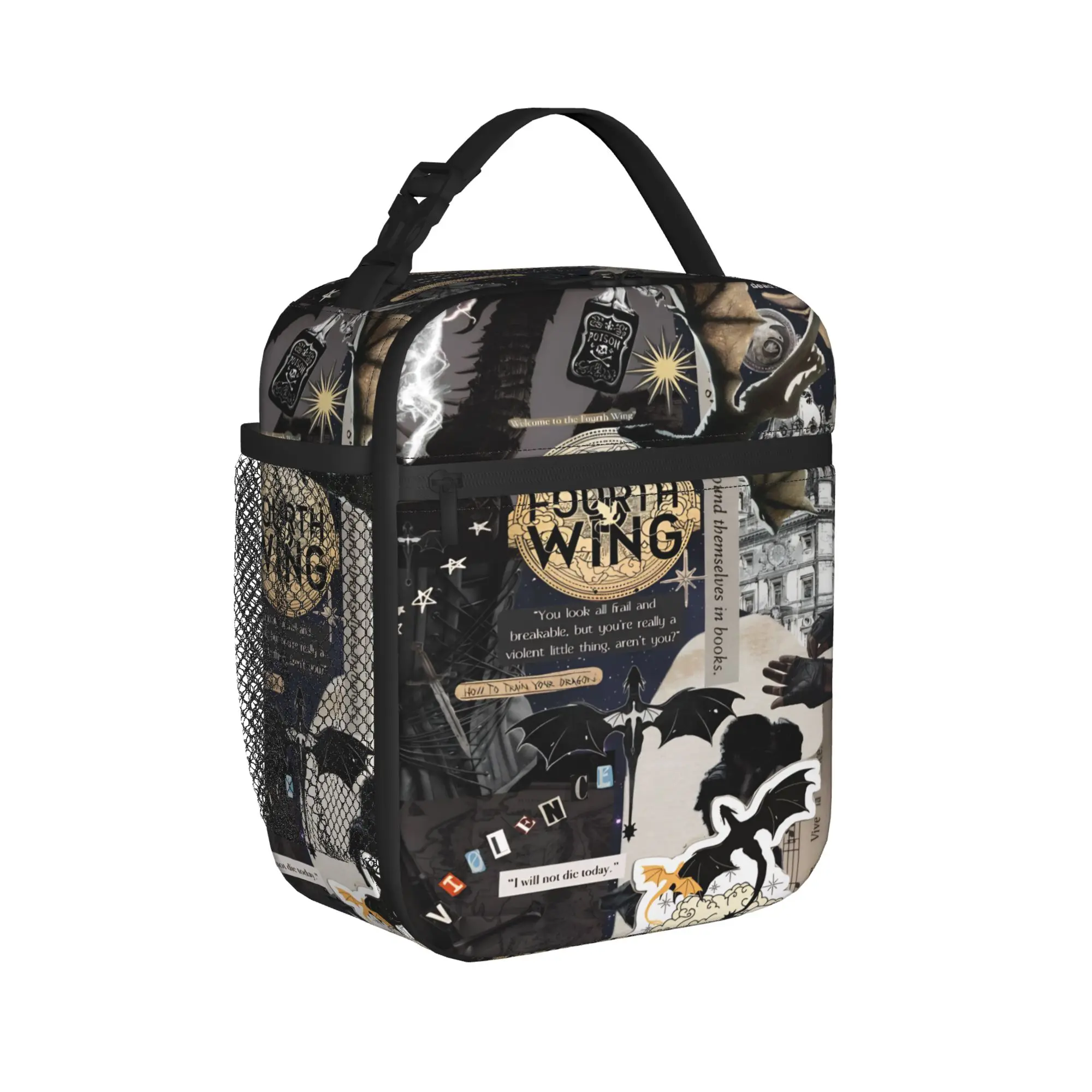 Insulated Lunch Tote Bag F-Fourth W-Wing Dragon Accessories  Lunch Container INS Trendy Cooler Thermal Lunch Box For Picnic