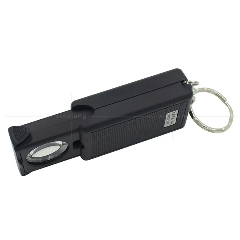 Imagem -02 - Lupa de Bolso Mini com Luz Led Lupa Iluminada Deslizante Portátil Lupa para Chaveiro de Jóias 45x