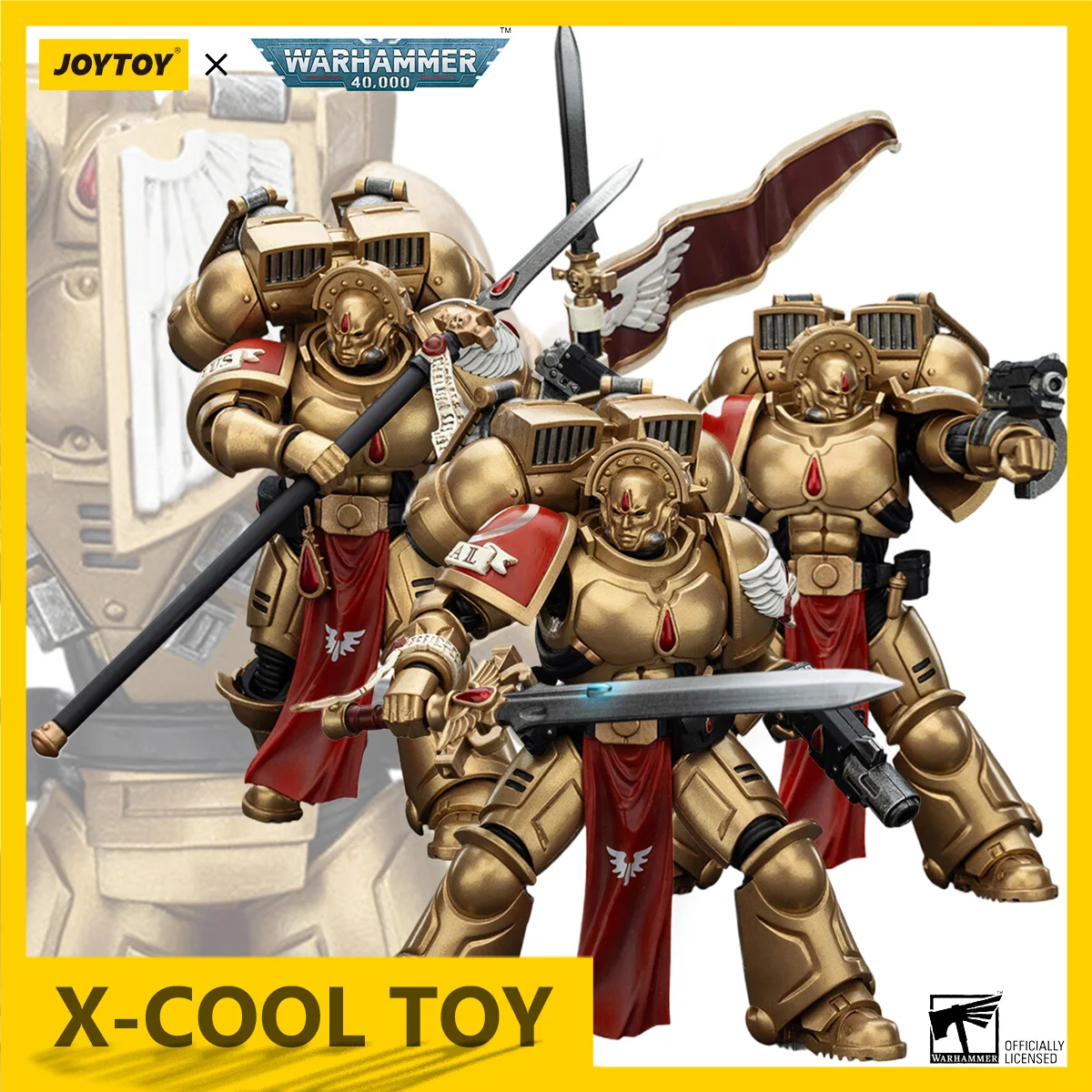 

JOYTOY Warhammer 40K Action Figure 1/18 Blood Angels Sanguinary Guard Anime Figurine Joints Moveable Collection Model Toys Gift