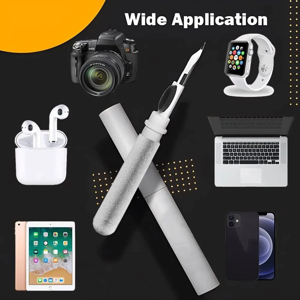 Bluetooth Earphones Cleaner Kit for Airpods Pro 3 2 1 Multi-Function Cleaning Tool with Brush Flocking Sponge Clean Brush Pen