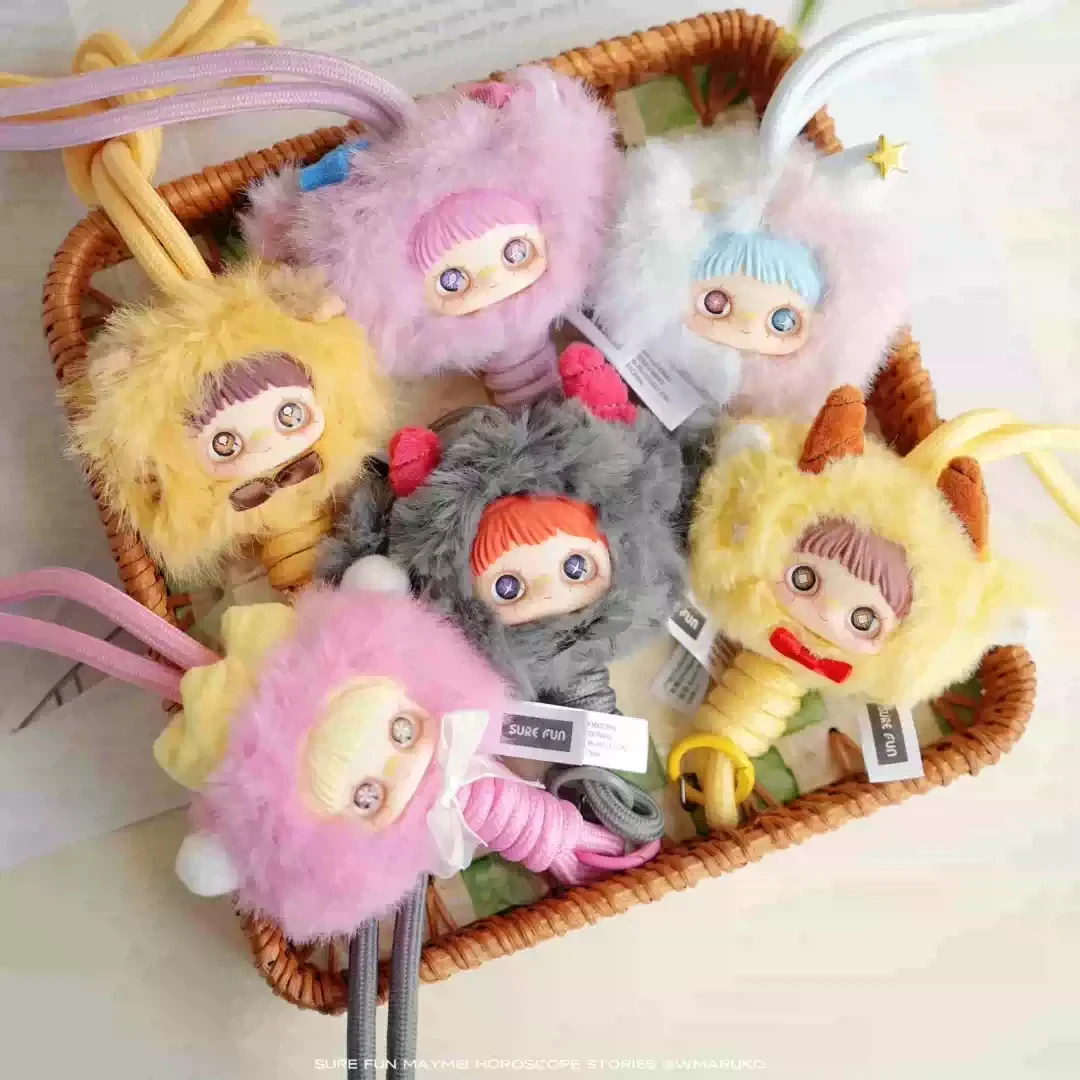 

Подлинная серия Horoscope Stories Maymei, виниловая плюшевая глухая коробка, 12 знаков зодиака, куклы, игрушки, ремешок для телефона, ремешок на шею, противоскользящий ремешок