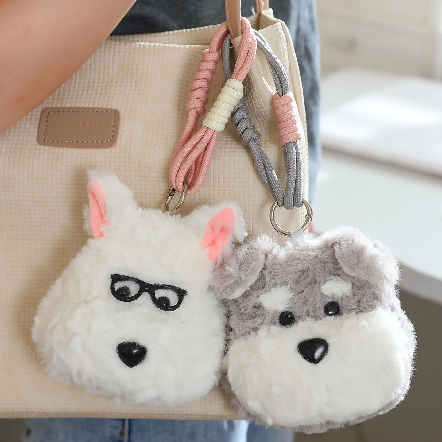 10 cm Welpen Münze Tasche Schöne Cartoon Hund Kleine Plüsch Geldbörse Anhänger Schlüsselbund Weihnachten Geburtstag Kinder Freund Paar Geschenk