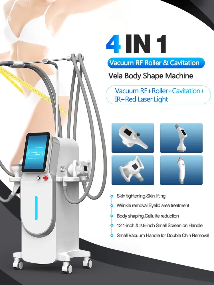 2025 Hot Selling 40k Vacuum Cavitation Vela Roller Machine Reduce Fat Anti-aging Massage Weight Loss Machine Beauty Loss Device