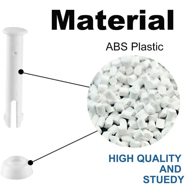 10 Packs Plastic Pool Joint Pins & Rubber Pool Seals  Metal Round Rectangular Frame Pool Replacement Parts Easy Pull Out