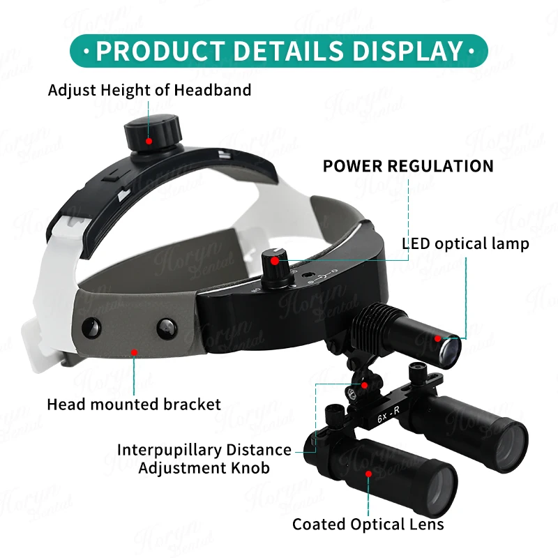 Lupas médicas, 6x, cirúrgicas, tipo ttl