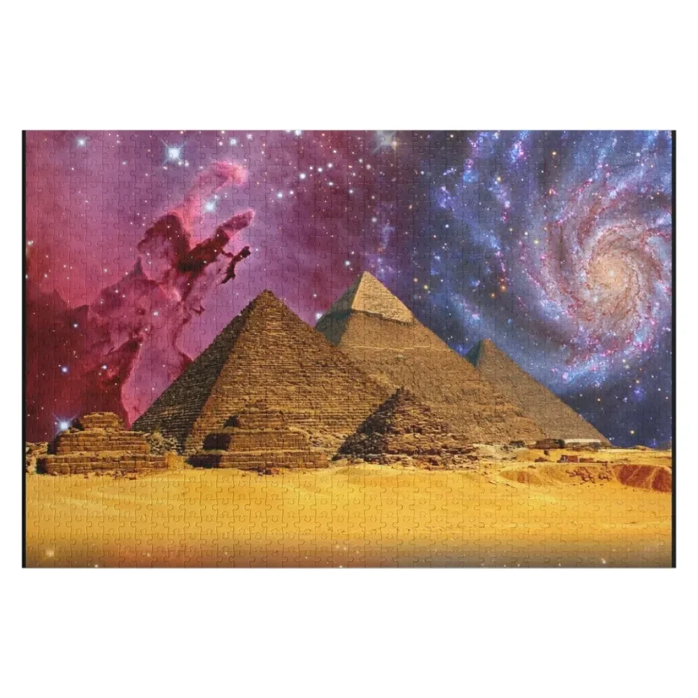 

Mystical Pyramids Jigsaw Puzzle Wooden Jigsaws For Adults Diorama Accessories Custom Wood Photo Puzzle