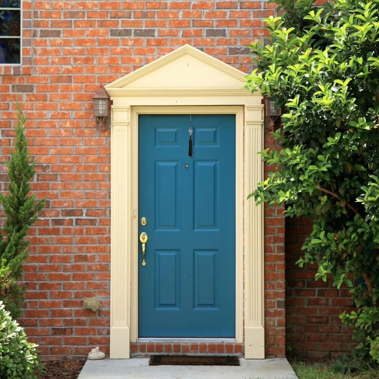 2 Stück geformte Fransenvorhang-Türgriffe, dekorative Quasten, grünes Polyester, DIY-Bastelzubehör