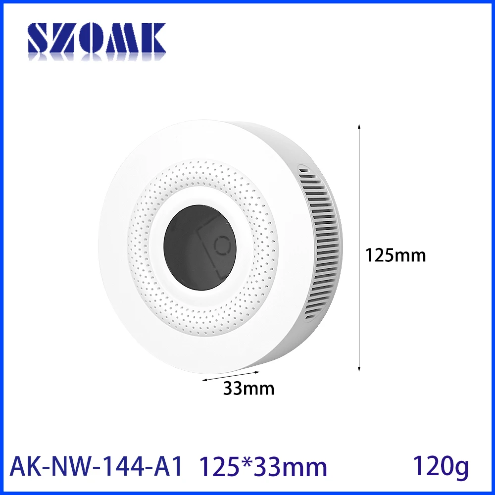 SZOMK 125x125x33mm Carbon Monoxide Detector ABS Enclosure for Multi-in-one Air Quality Monitor and CO Gas Sensor Housing Shell
