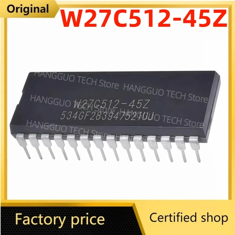 5pcs/Lot Original and brand new  W27C512 W27C512-45Z W27C512-45 27C512 DIP-28 Storage IC chip