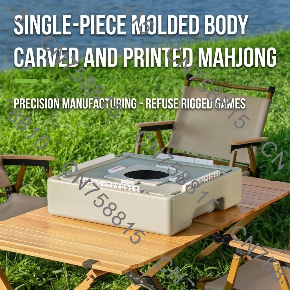 mini automatic small mahjong machine  Camping mahjong , outdoor portable small automatic silent mahjong machine