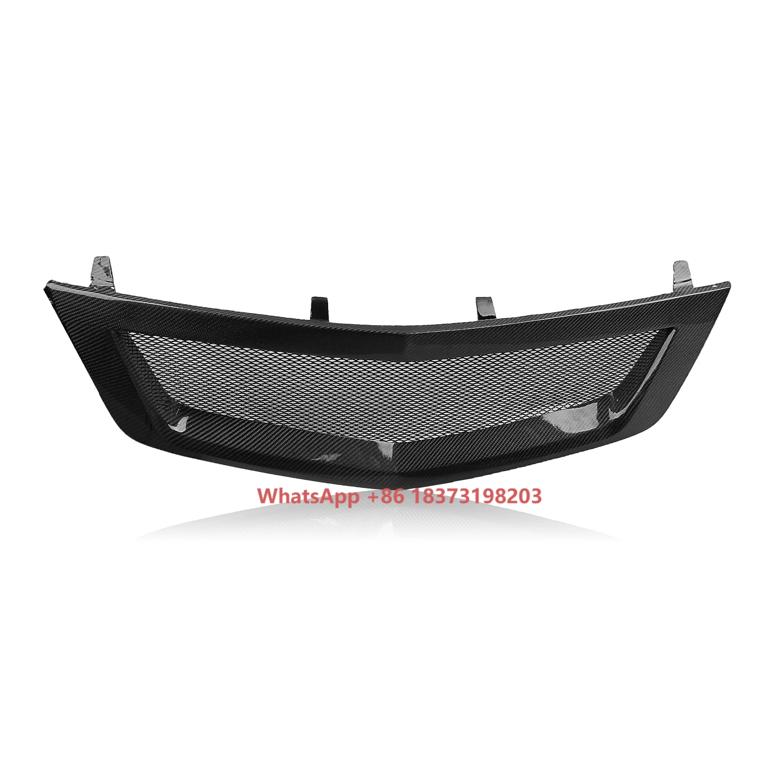 Matte Carbon Fiber Front Bumper Grille Mesh for Honda Accord 8 Acura TSX 08-10