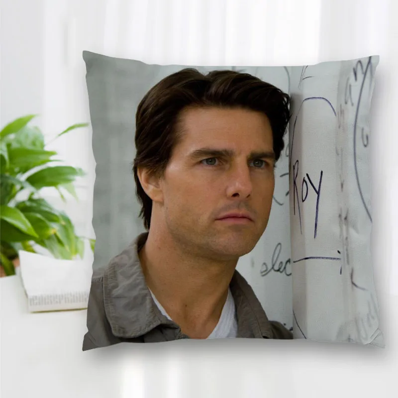 Funda de almohada de Tom Cruise, personalizada, con cremallera, para dormitorio, hogar, oficina, sofá