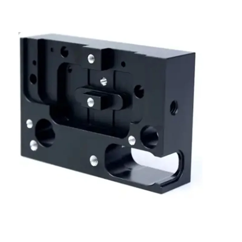 

Black anodized aluminum alloy CNC custom precision machined optical equipment mount Precision optical equipment accessories