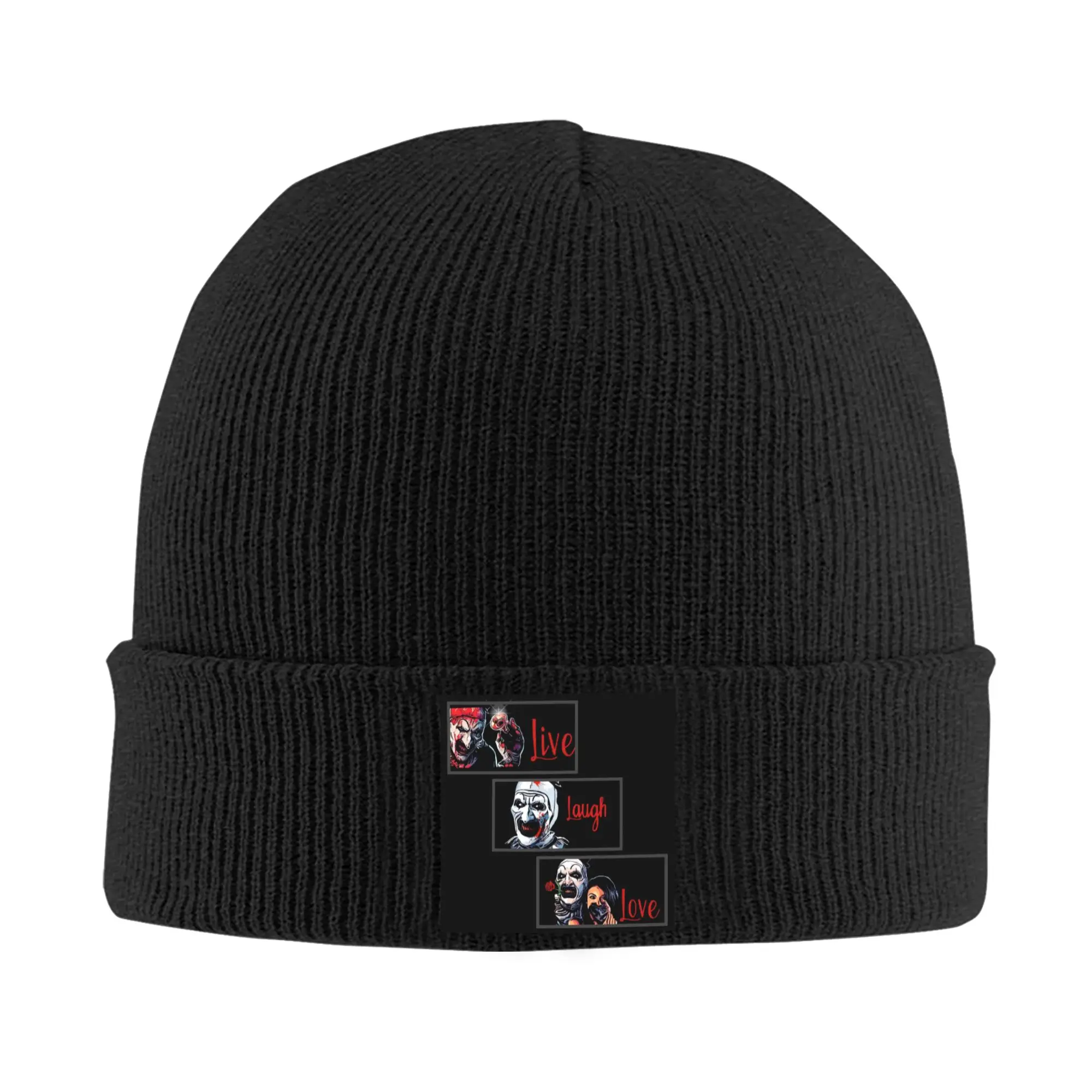 Horror T-Terrifiers Halloween Moive Bonnet Hats  Hip Hop Knitting Hat For Men Women Autumn Winter Warm  Skullies Beanies Caps