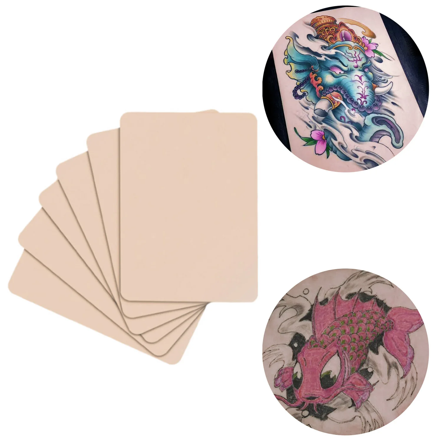 POSEIDON Silicone Tattoo Practice Skin Professional Double Fake Tattoo Skin For Permanent Makeup Tattoo Beginner Tattoo Supplies