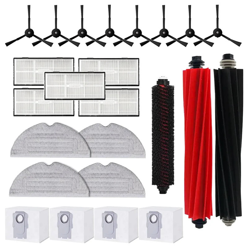 قطع غيار INLIG لـ Roborock S8 S8 + (S8 Plus) S8 Pro Ultra Robot Vacuum Cleaner، مجموعة الملحقات فرشاة دوارة