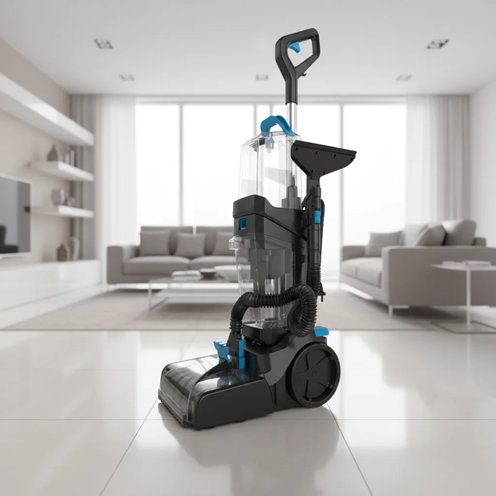 Wet/Dry Upright Steam Vacuum Carpet Cleaner Car Seat Cleaning Machine Steam Rug Cleaning Option for Household Use