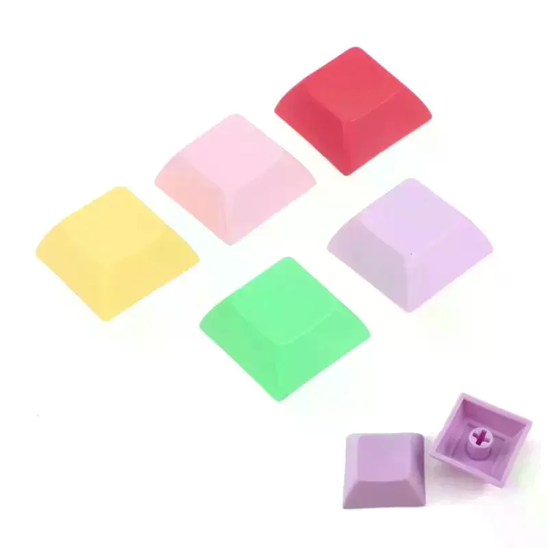 DIY DSA 1U Keycap For MX Switches Keyboard Key Cap Multiple Color Thick Durable PBT DSA Height Keycap 10Pcs