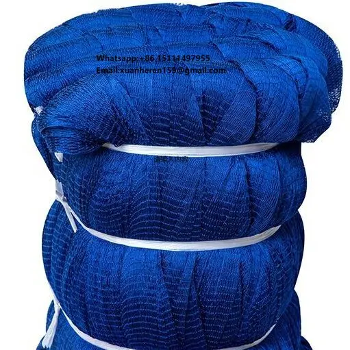 Wholesale Customized High-Quality Thai Nylon Polyester Single and Multi-Strand Blue Fishing Net From Chinese Factory