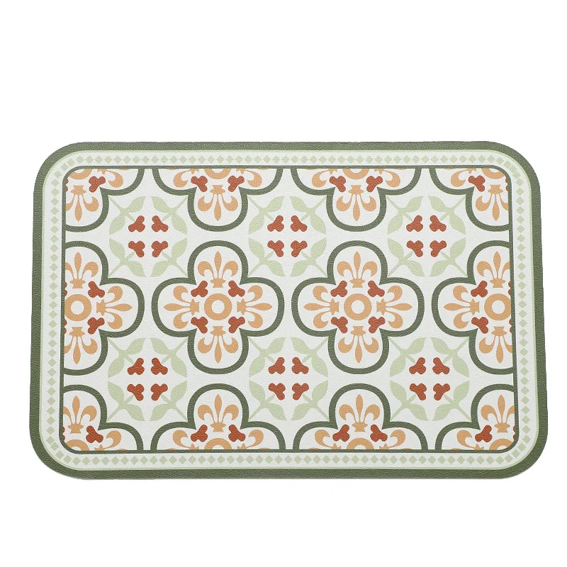 Vintage Leather Table Mat Simple Waterproof Oilproof Heat-Insulated PVC Placemat Plate Bowl Anti-hot Pad Light Luxury Room Decor