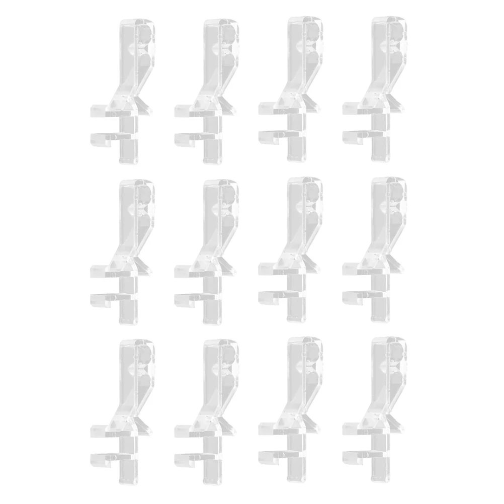 

12 Pcs Blind Trim Valance Clips for Vertical Blinds Transparent Replacement Parts Clear Plastic Clips Versatile Home