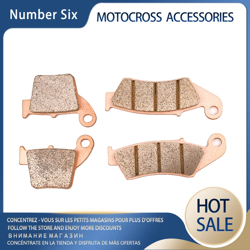 Motorcycle Front and Rear Copper Base Brake Pads for KTM SX XC XCW SXF EXC 250 300 TPI 2020 125 150 200 350 450 EXCF XCRW 400