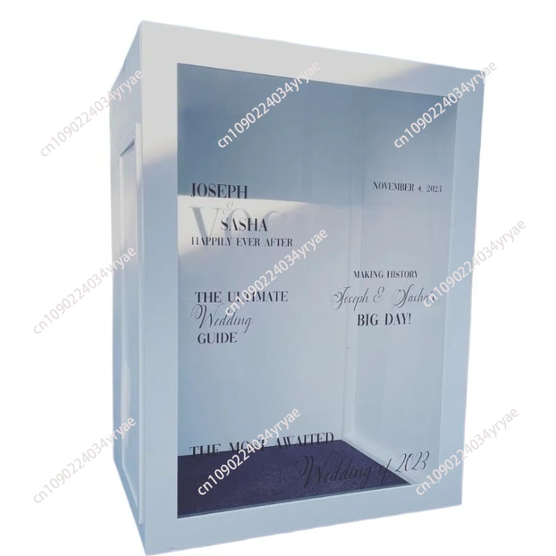 

Photo Box Wedding Party Decoration Magazine Photo Booth Box Props
