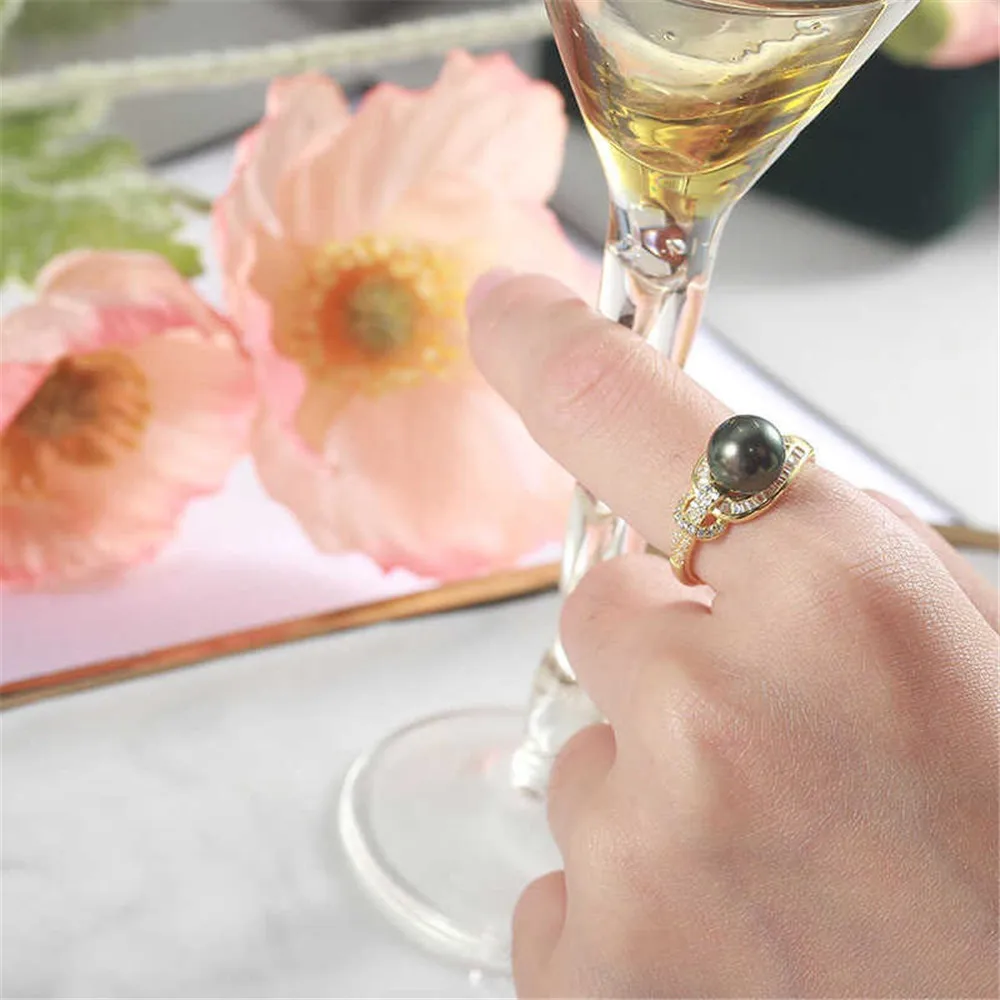 Solid S925 Sterling Silver Pearl Ring Settings Findings & Accessories - for Jewelry Making Bulk Wholesale Craft Supplies 8-10mm