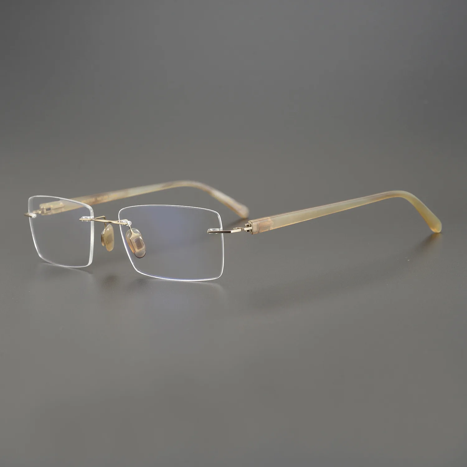 Buffalo horn square glasses frame High quality Retro fashion eyewear Myopia Prescription optical eyeglasses