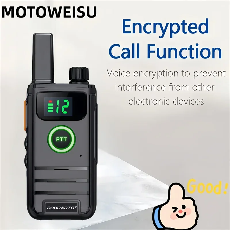 Hot Sales Long Range Walkie Talkie with LED Screen Long Standby Rugged Housing Strong Penetration Noise Reduction Two Way Radio