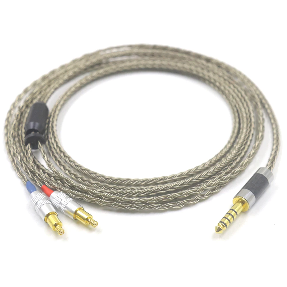 مسدس هالداني-رمادي 16 النوى الفضة مطلي الجرافين سماعة ترقية استبدال كابل ل ATH-ap2000ti ADX5000 WP900 MSR7B 770H AP200