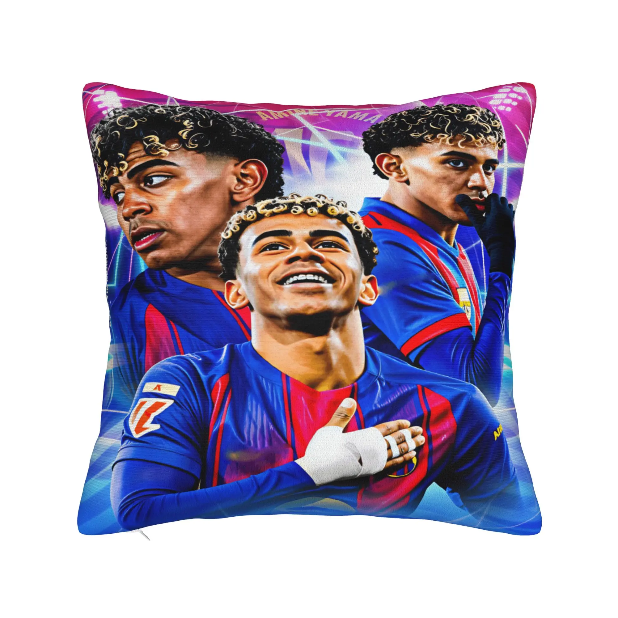 L-Lamine FootballStar y-Yamal Pillow Cover  Custom Cushion Cover Vintage Pillow Case For Wedding Party Home Decor
