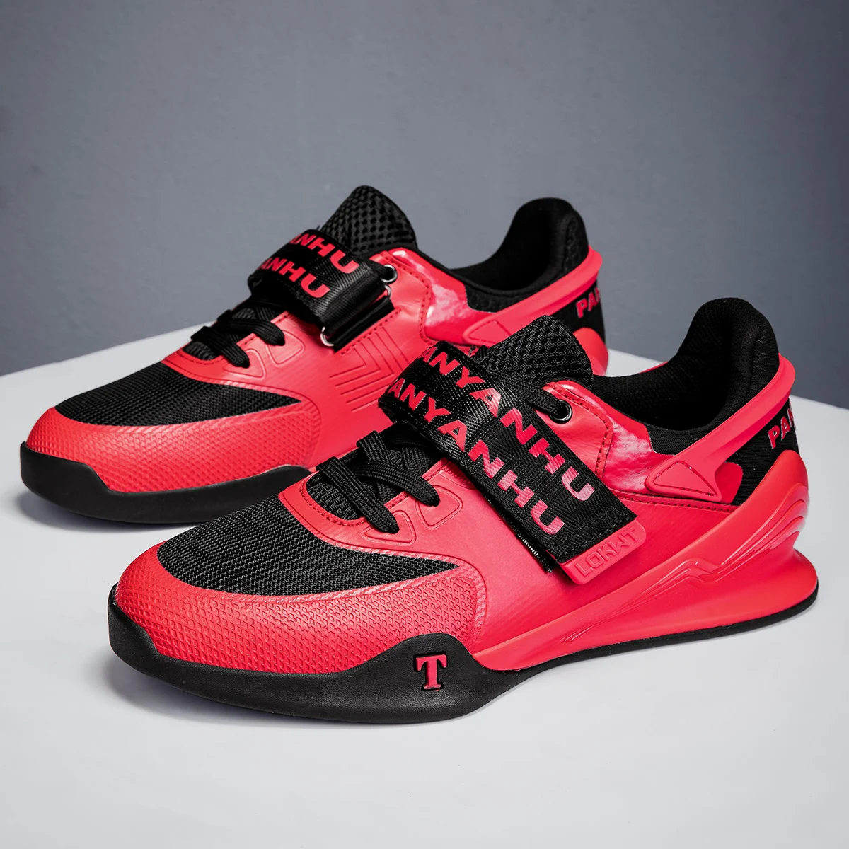 Professional Squat Shoes Men's Indoor Fitness Hard Pull Shoes Comprehensive Training Strength Weightlifting Shoes 37-46