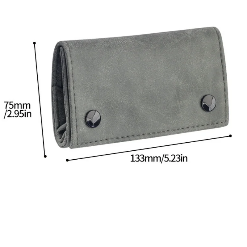 1PC Leather Tobacco Pouch Bag Wallet  Tobacco Herb Bag Pouch Case Portable Smoking Pipe Cigarette Rolling Papers Storage Bag