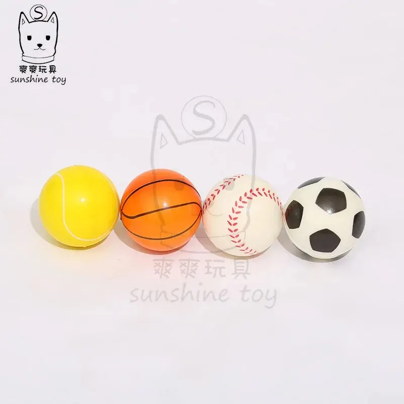 4 إسفنج صلب ، كرة قدم رياضية للأطفال كرة السلة ، كرة تحرير الضغط