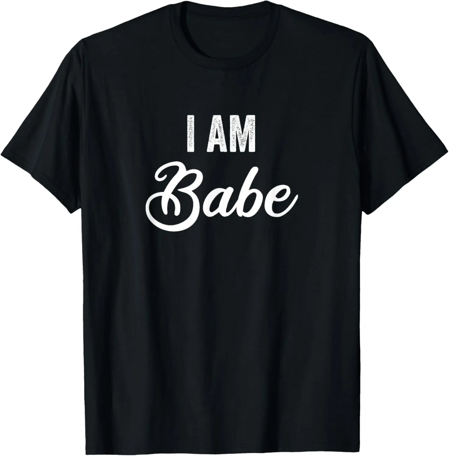 If Lost Return To Babe - I Am Babe Couple Matching T-Shirt Short Sleeve Casual Harajuku Mens T Shirt Graphic T Shirts Camisas