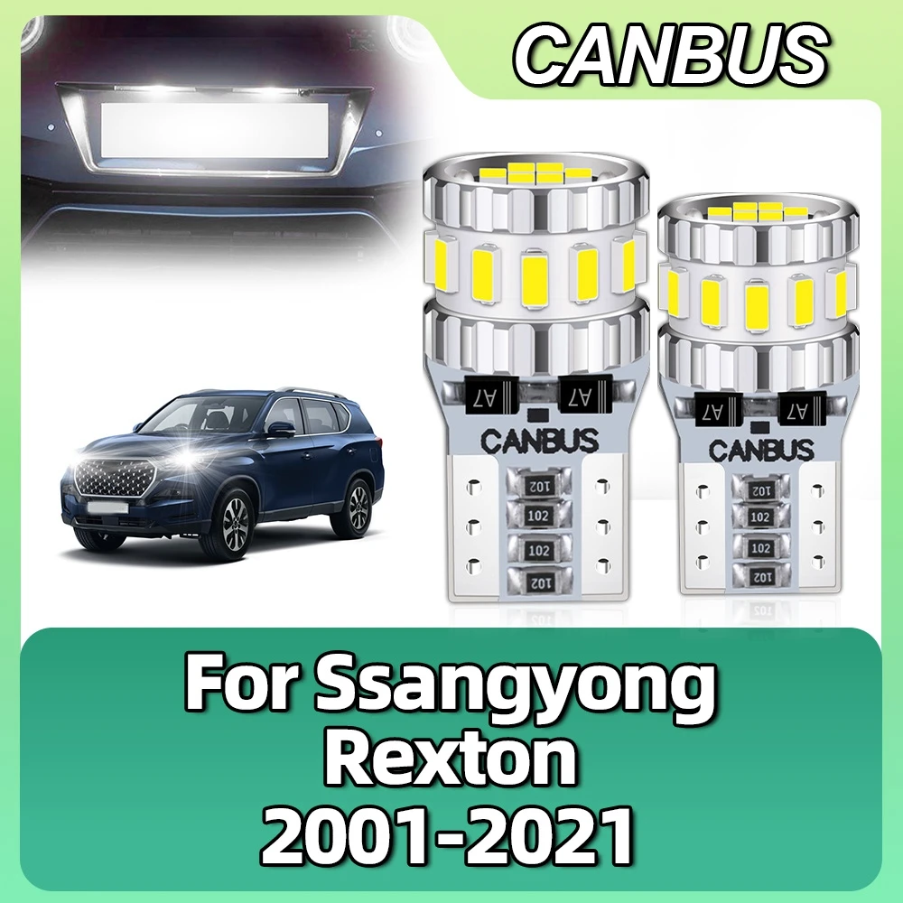 T10 W5W Led-lampen Auto Keil Seite Signal Dome Stamm Kennzeichen Lichter Für Ssangyong Rexton 2001 2002 2003 2004 2005 2006-2021