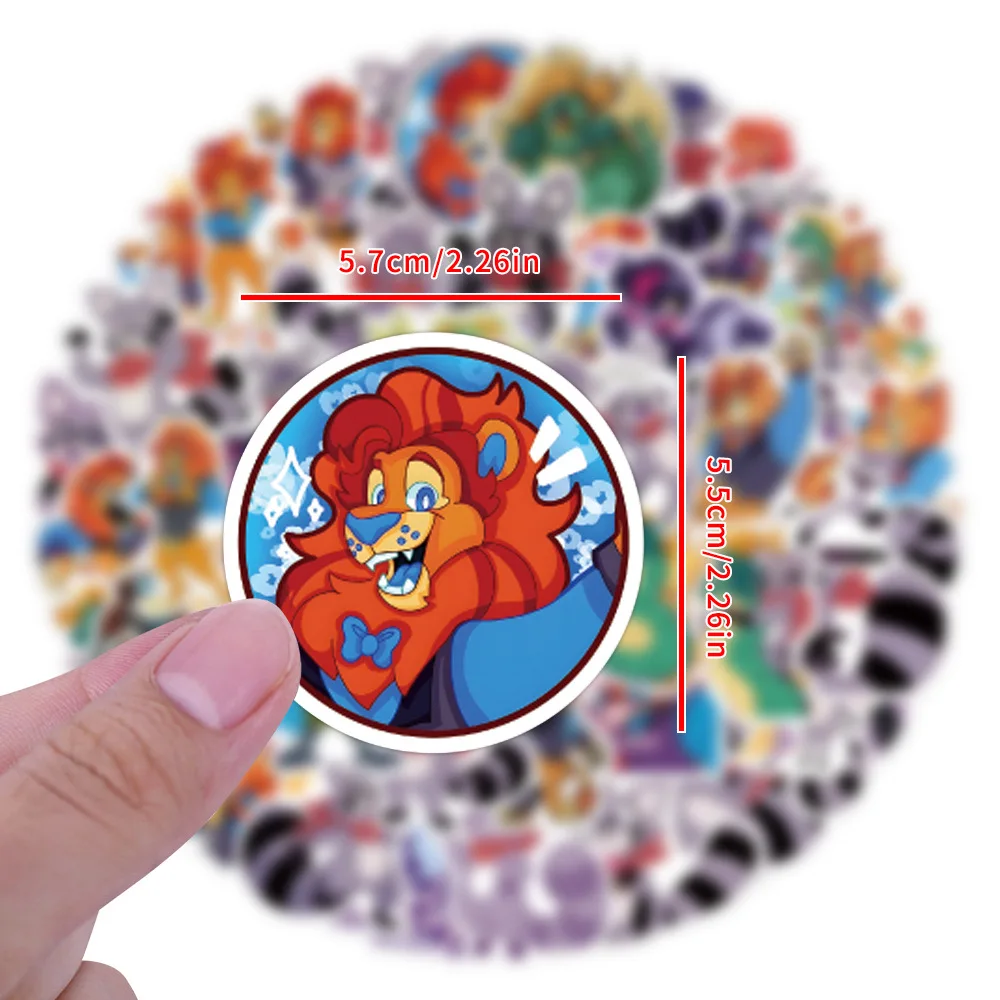 10/30/55 PIÈCES Jeu Indigo Parc Autocollant Dessin Animé Mignon Graffiti Décoratif Bagage Coque De Téléphone Planche À Roulettes Réfrigérateur Autocollant Étanche