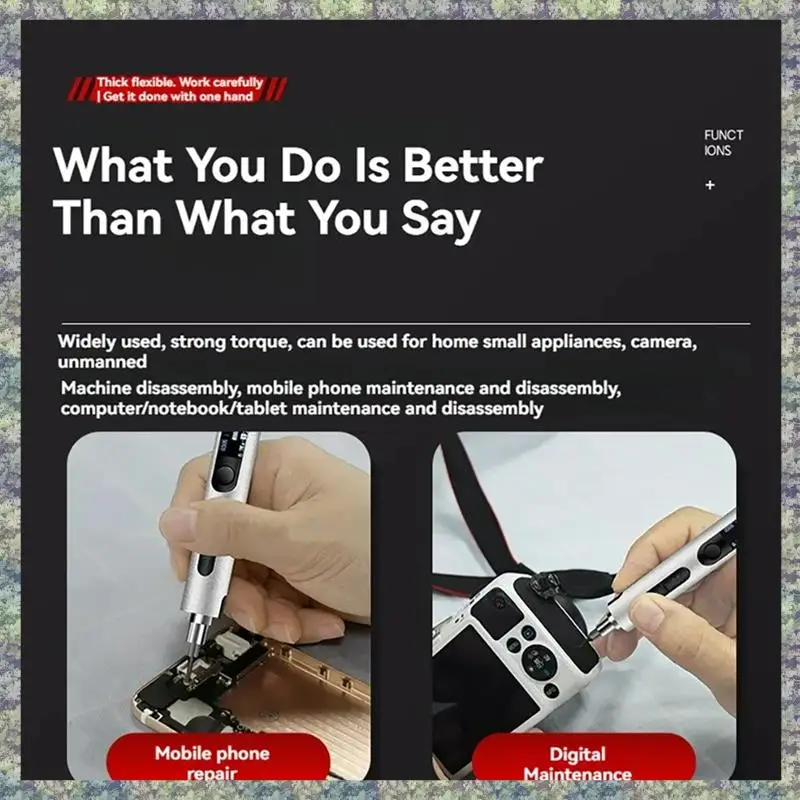 WON Mini Kit de destornillador eléctrico profesional 32 en 1, destornillador de reparación de equipos de precisión, herramientas de reparación de Monitor Ultra-HD