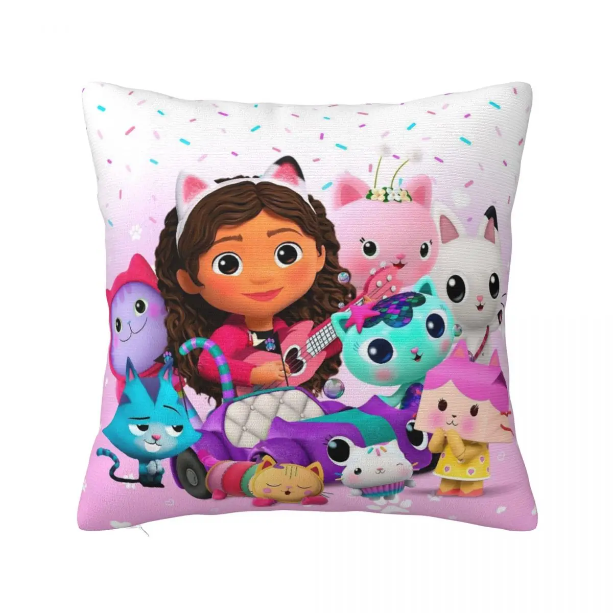 Gabbys Dollhouses Pillowcase Soft Fabric Cushion Cover Decoration Pillow Case Cover Home Dropshipping 40*40cm