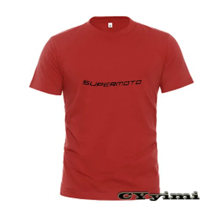 For Husqvarna 701 Supermoto Enduro T Shirt Men New LOGO T-shirt 100% Cotton Summer Short Sleeve Round Neck Tees Male