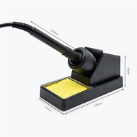 ABJI-8586D Soldering Station LCD Dual Digital Display Electric Soldering 2 In1 750W Hot Air Welding Rework Station EU Plug