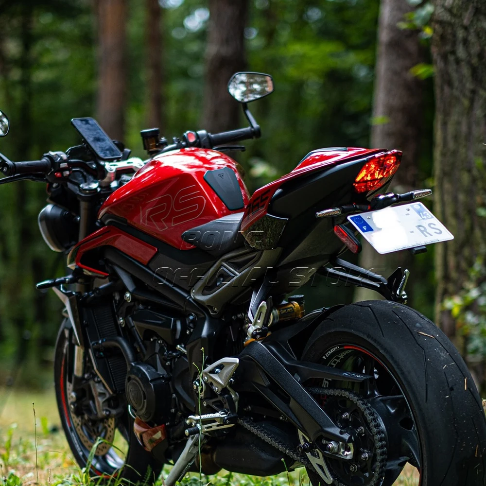 For Triumph Tank Pad SPEED TRIPLE 1200 RS RR STREET TRIPLE 765 660 SPEED 400 SPEED TWIN 1200 900 SCRAMBLER 400 X DAYTONA 660 image 3